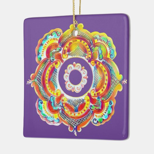 ウクラ伝統的イナフォーク セラミックオーナメント (左)