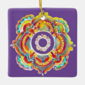 ウクラ伝統的イナフォーク セラミックオーナメント (正面)