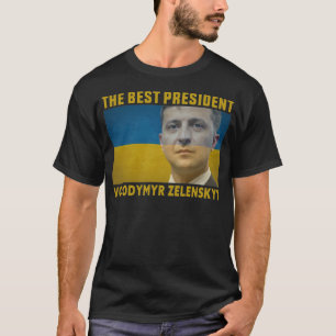 ウクラ最高のイナの大統領Volodymyr Zelenskyy Tシャツ