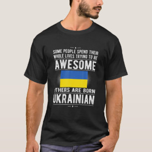 ウクラ素晴らしイナ国旗ウクライナルーツT Tシャツ