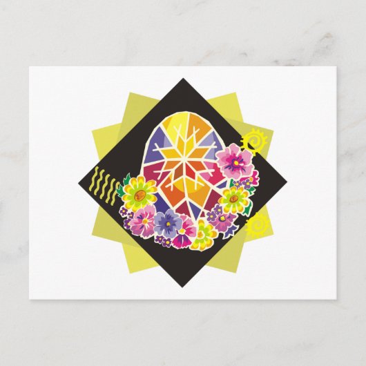 ウクラ絵を描ンイースター卵(20) シーズンポストカード (正面)