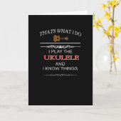 ウクレおもしろいレギフト カード (黄色い花)