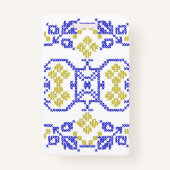 ウクレニの色のウクライナの刺繍 バッジ (裏面)