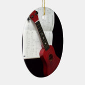 ウクレレおよびソングブック セラミックオーナメント (右)