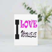 ウクレレが大好き ポストカード (スタンド正面)