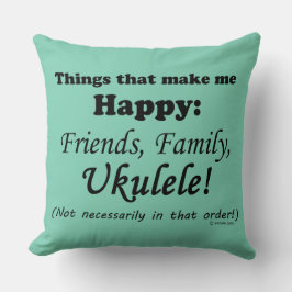 ウクレレが幸せになる クッション