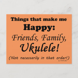 ウクレレが幸せになる ポストカード