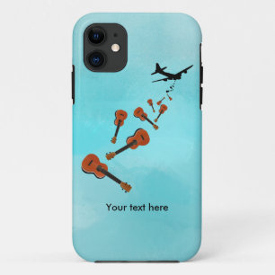 ウクレレと飛行機からの落下 iPhone 11 ケース