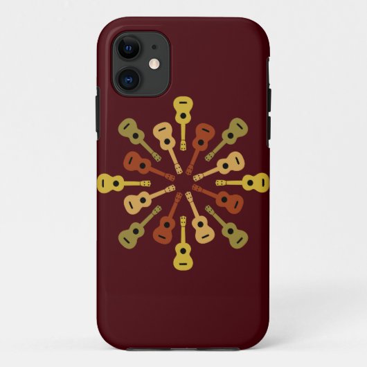ウクレレのカスタムなiPhoneの穹窖 Case-Mate iPhoneケース (裏面)