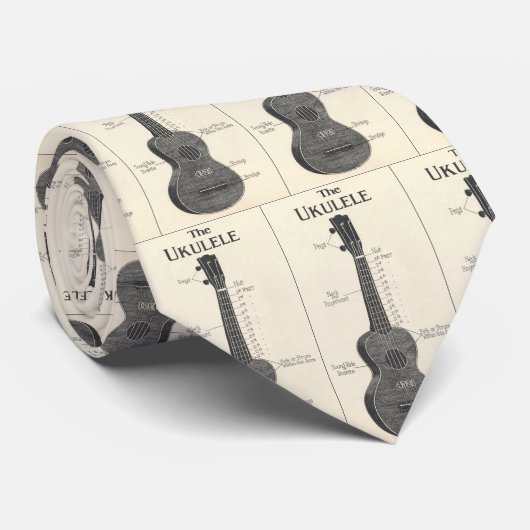 ウクレレのタイ ネクタイ (ロール)