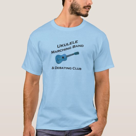 ウクレレのマーチングバンド及び討論クラブ Tシャツ (正面)