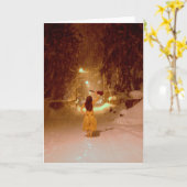 ウクレレの冬の不思議の国 カード (黄色い花)