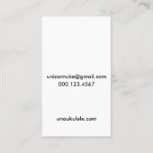 ウクレレの名刺 名刺 (裏面)