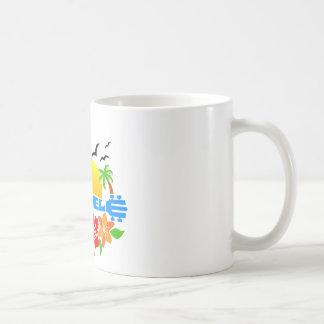 ウクレレの島のロゴ コーヒーマグカップ