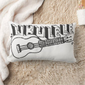 ウクレレの枕 ランバークッション (ブランケット)