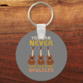 ウクレレの選手が多過ぎることはない キーホルダー (正面)