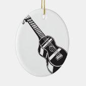 ウクレレのHawaianの楽器のかわいくユニークなギターHawa セラミックオーナメント (右)