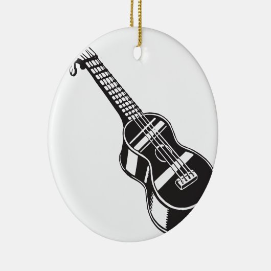 ウクレレのHawaianの楽器のかわいくユニークなギターHawa セラミックオーナメント (右)