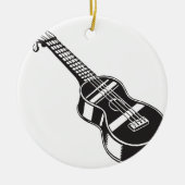 ウクレレのHawaianの楽器のかわいくユニークなギターHawa セラミックオーナメント (正面)