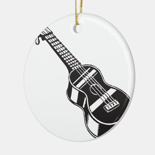 ウクレレのHawaianの楽器のかわいくユニークなギターHawa セラミックオーナメント (左)