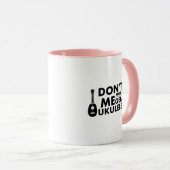 ウクレレのUke音楽ギフト マグカップ (正面右)