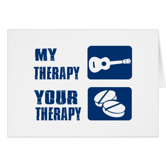 ウクレレは私のセラピーです (正面横)