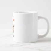ウクレレを弾くおじいちゃんのマグカップ ジャンボコーヒーマグカップ (右)