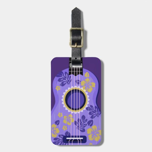 ウクレレカスタム文字手荷物タグ ラゲッジタグ (正面縦)