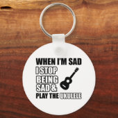 ウクレレカッコいいデザイン キーホルダー (正面)