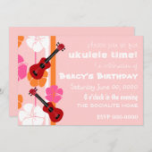 ウクレレタイム！ 招待状 (正面/裏面)