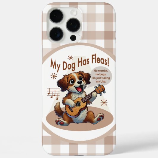 ウクレレチューニングソング「うちの犬にはノミがいる」 Case-Mate iPhoneケース (裏面)
