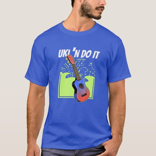 ウクレレハワイアンギターギフト Tシャツ (正面)