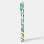 ウクレレブルーとホワイトパターン Case-Mate iPhoneケース (裏面 / 左)