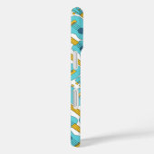 ウクレレブルーとホワイトパターン Case-Mate iPhoneケース (裏面 / 右)