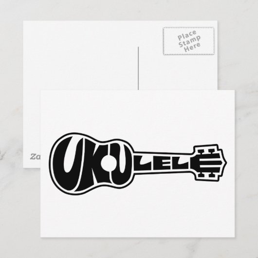 ウクレレロゴ ポストカード (正面/裏面)