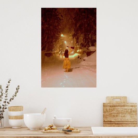 ウクレレ冬 ポスター (キッチン)