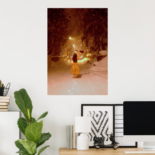 ウクレレ冬 ポスター (ホームオフィス)