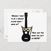 ウクレレ大人のユーモア ポストカード (正面/裏面)