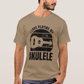 ウクレレ奏者の名言 ファミリー Tシャツ