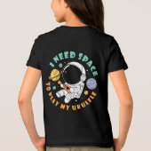 ウクレレ宇宙飛行士遊選手の宇宙が必要 トライブレンドTシャツ (裏面)