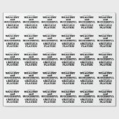 ウクレレ富裕層と成功 ラッピングペーパー (フラット)