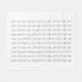 ウクレレ弦図参照図メタルプリント フリースブランケット (正面(横))