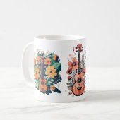 ウクレレ愛好家マグ コーヒーマグカップ (正面左)