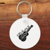 ウクレレ文字及び画像 キーホルダー (正面)