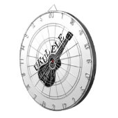 ウクレレ文字及び画像 ダーツボード (正面右)