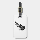 ウクレレ文字及び画像 ラゲッジタグ (正面縦)