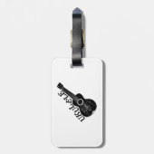 ウクレレ文字及び画像 ラゲッジタグ (裏面縦)