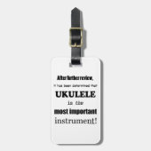 ウクレレ最も重要な楽器 ラゲッジタグ (正面縦)