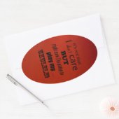 ウクレレ気にオバルステッカー 楕円形シール (封筒)