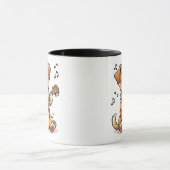 ウクレレ犬マグカップ – ミュージカルと愛らしい贈り物 マグカップ (中央)